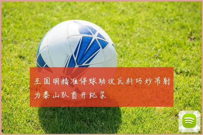 王国明精准停球助攻瓦科巧妙吊射为泰山队首开纪录